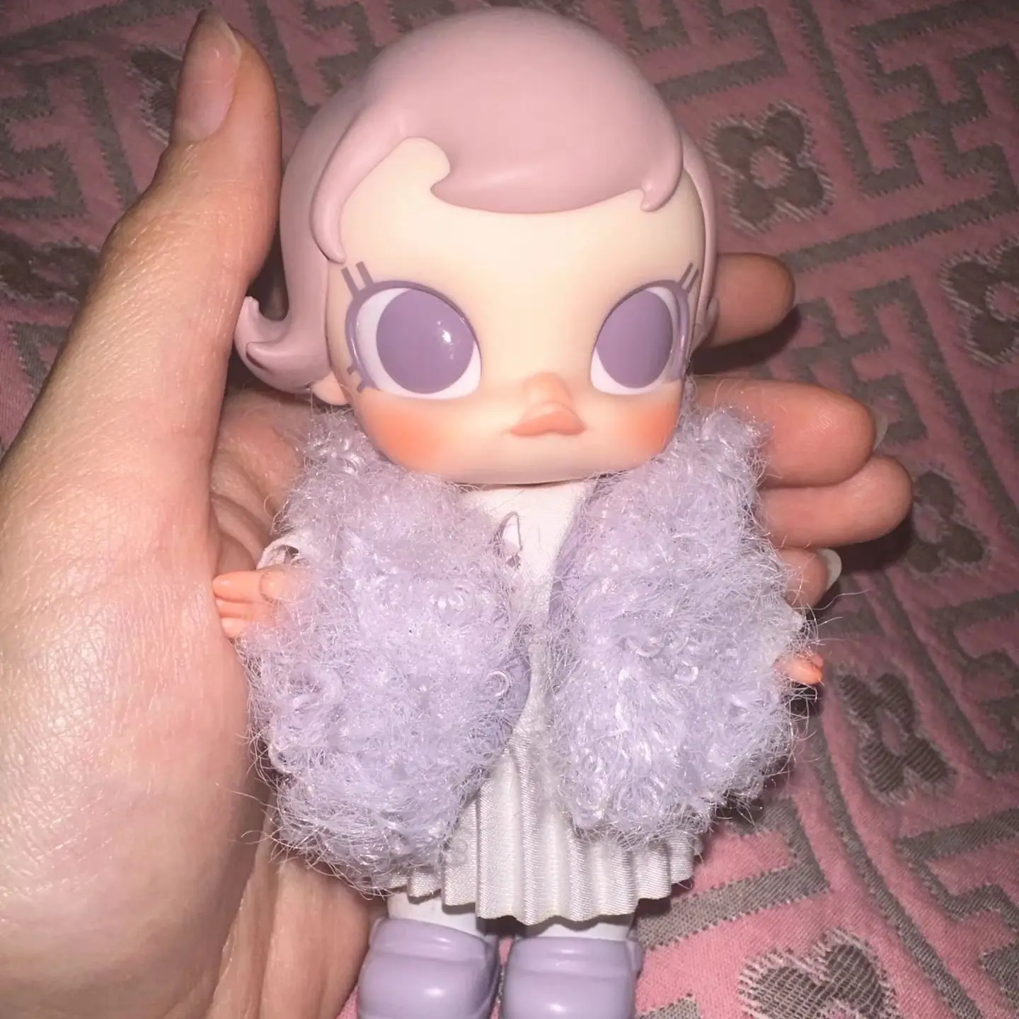 

POPMART Baby Molly Winter Fit Check Series Anime Figure Cute Desktop Ornament Blind Box Mystery Toy Doll for Gift