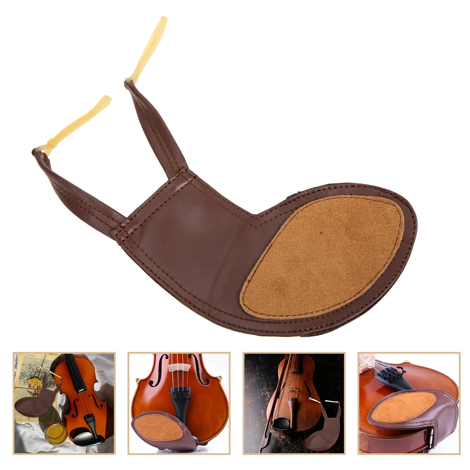 Violin Chin Rest Protection Multi-function Pad Skin-friendly Holder Parts Shoulder Pads Cushion Rubber Cheek Supplies