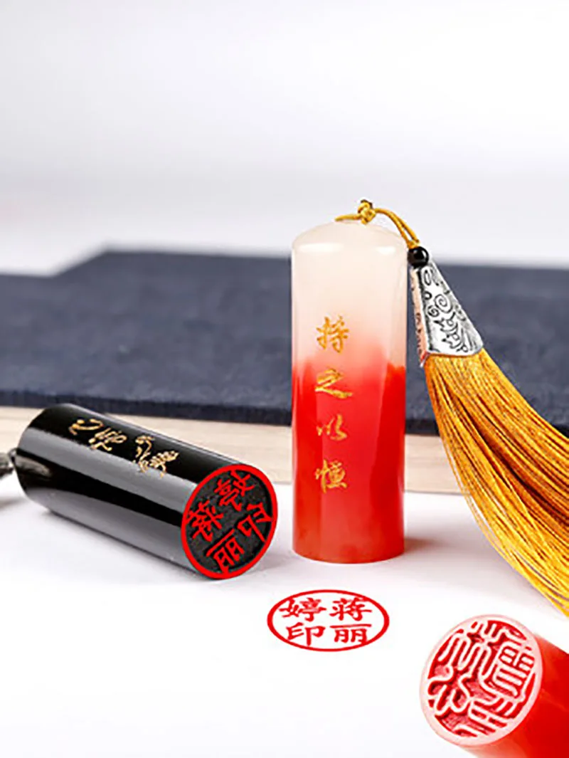 Round Custom Chinese Name Private Signature Seal, Traditional Calligraphy Painting, Resin Seal Name Stamp, Chapter Customizable