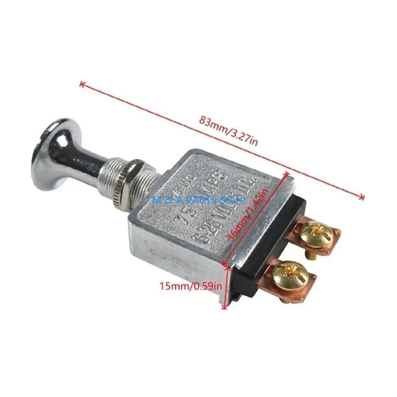 Switch U1JF 75amp Push Pull Switch On/Offs Switch 6V-28V Automobile Push Switch
