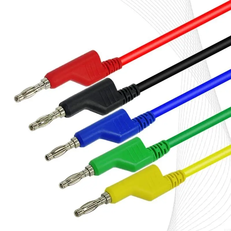 

E1PD 4mm Stackable Banana Plug To Copper Clip Test Durable Test Cable