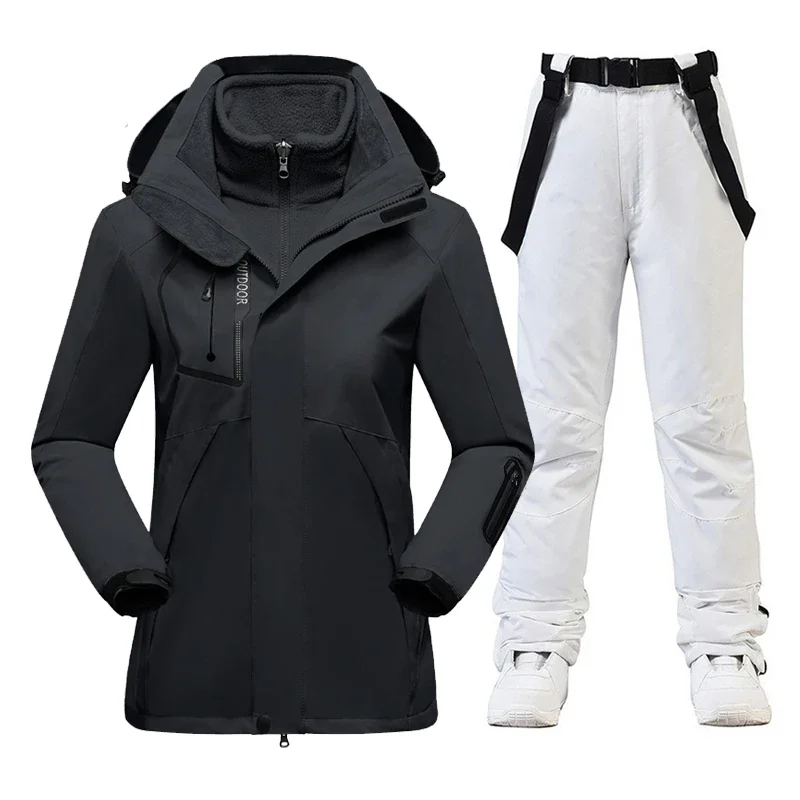 Women Ski Suit Brands Windproof Waterproof Thicken Warm Snow Coat Winter Skiing And Snowboarding Jacket Windbreaker Coat