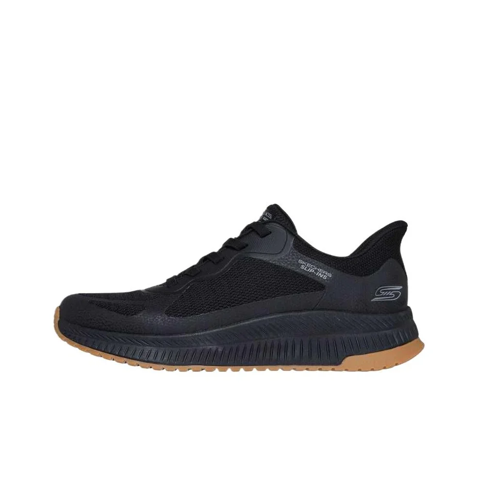 Skechers BOBS SQUAD 4 Cushioning Low top Running Shoes Men's Black 118423-BBK