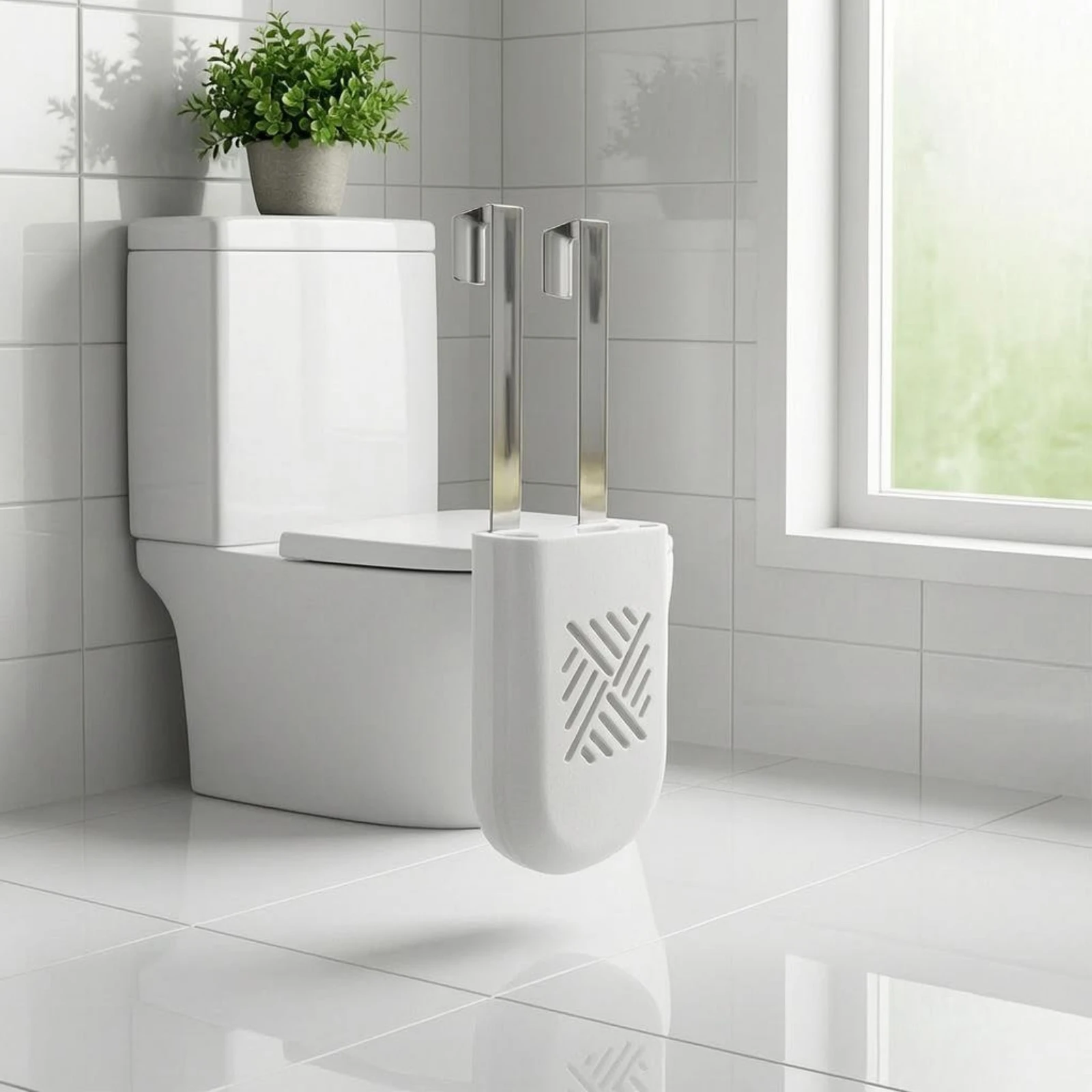 Toilet Tank Tablet Holder Embossed Cutout Pattern Toilet Cleaner Tablet Holder Bathroom Cleaning Item Tapered Rust Resistant