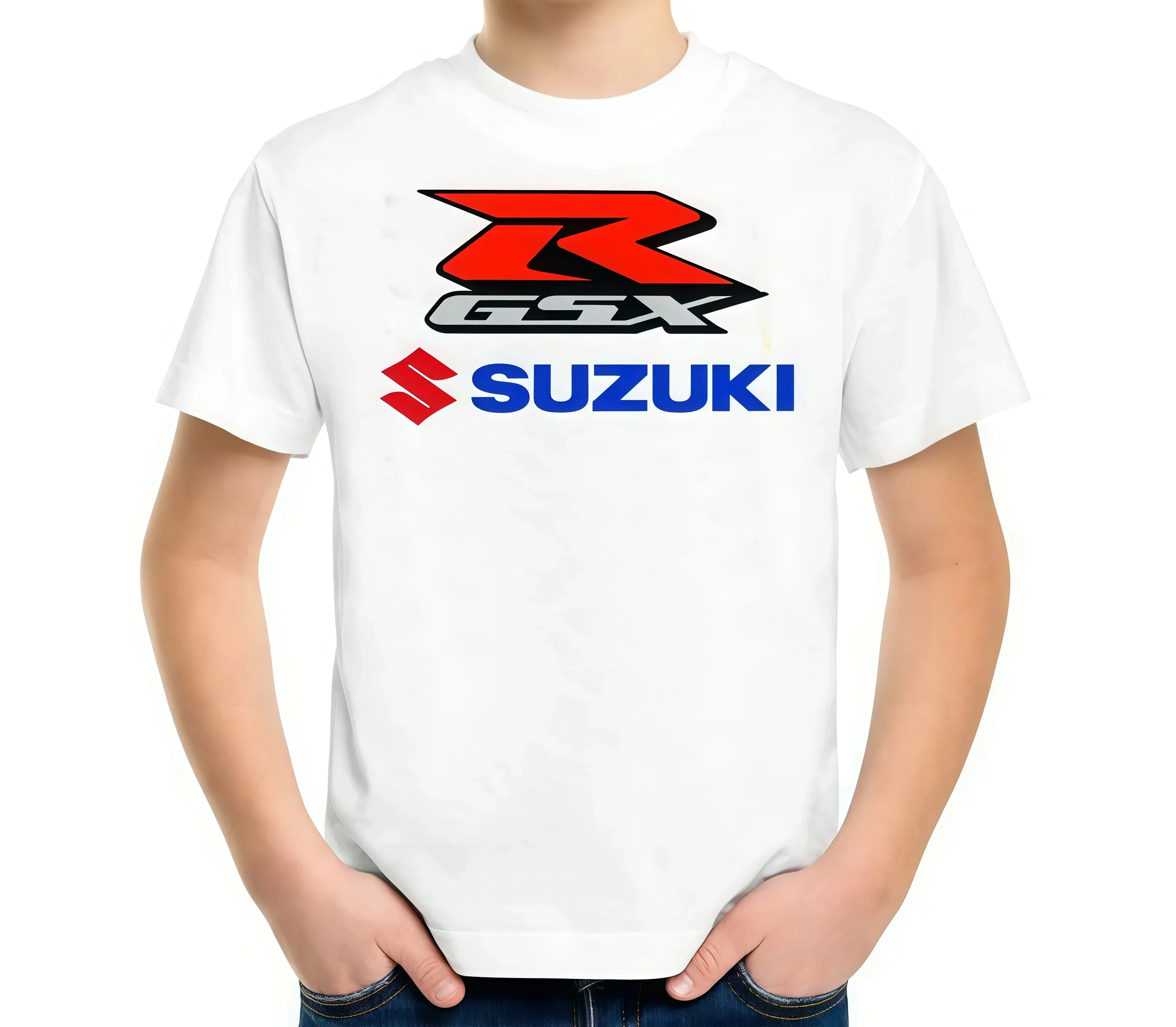 

Suzuki Summer Men's 3D Print Short-Sleeved T-Shirt, Breathable and Quick-Drying Motorcycle Riding Suit