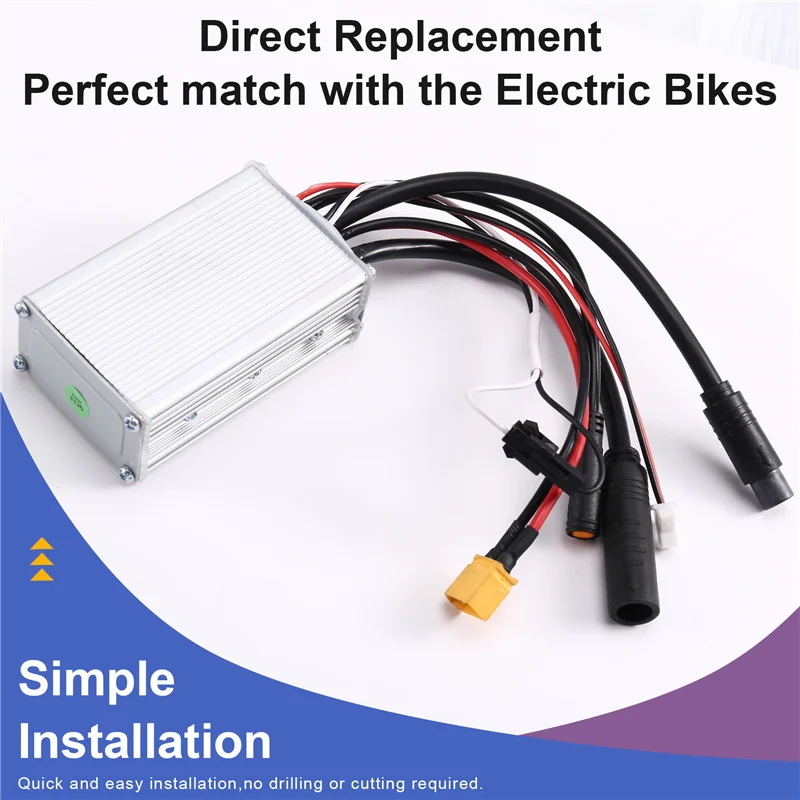 

ABVE-Car Electric Bikes Brushless Motor Controller 48V 350W 14A Sine Wave For Bafang Protocol Instrument