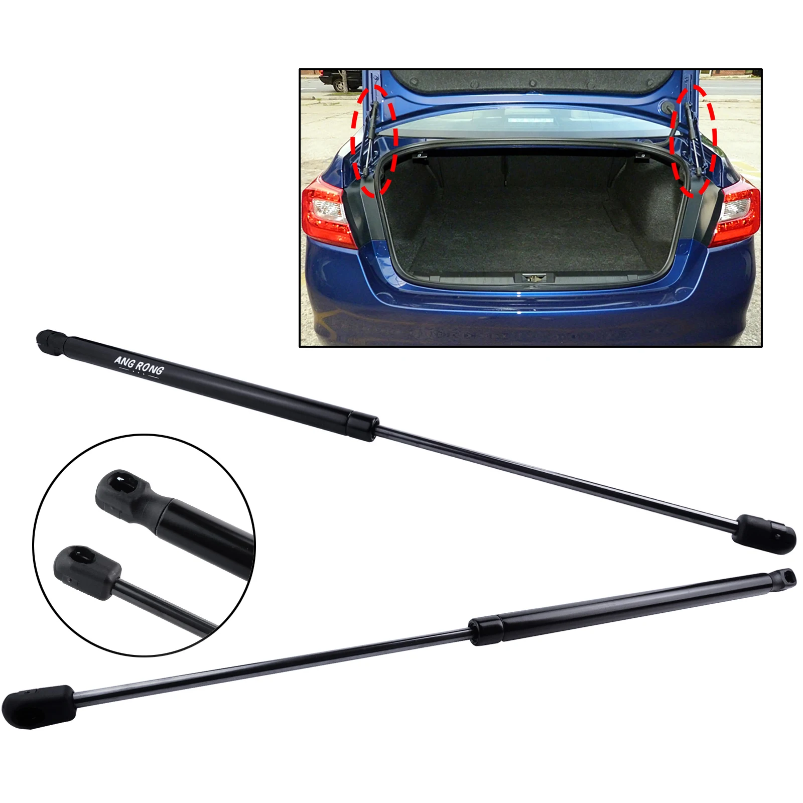 Rear Tailgate Boot Gas Struts For VW Polo MK5 6R 6C Hatchback 09-17 6R6827550A