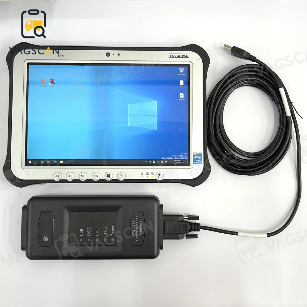 Diagnostic Tester 4780235 Communication Adapter 3 Diagnosis Tools Heavy Duty Truck Excavator EST 2021B Programmer FZ G1 Tablet