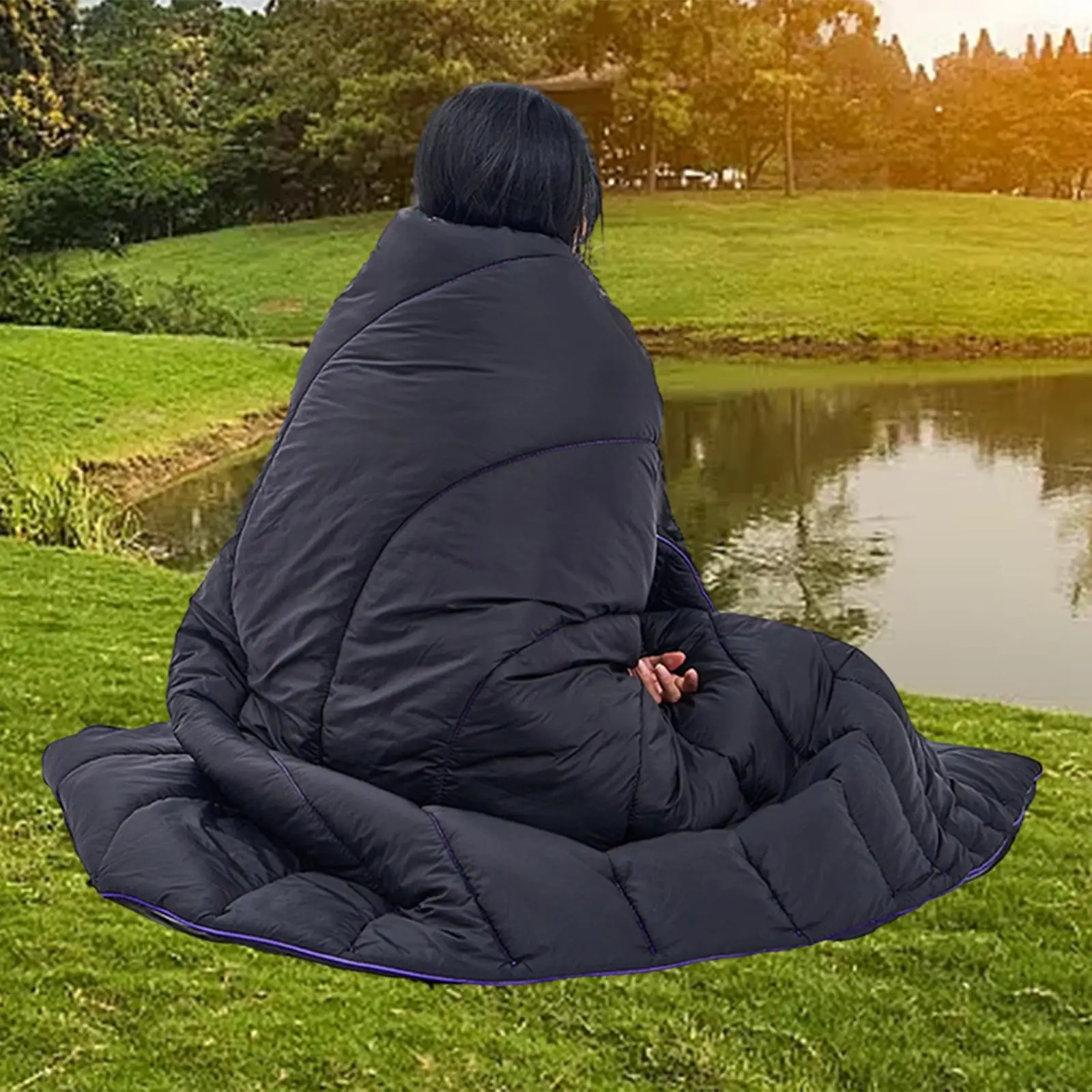 

Одеяло для кемпинга, изолированное одеяло, одеяло, упаковое для походов, пикника, стадиона, пляжа