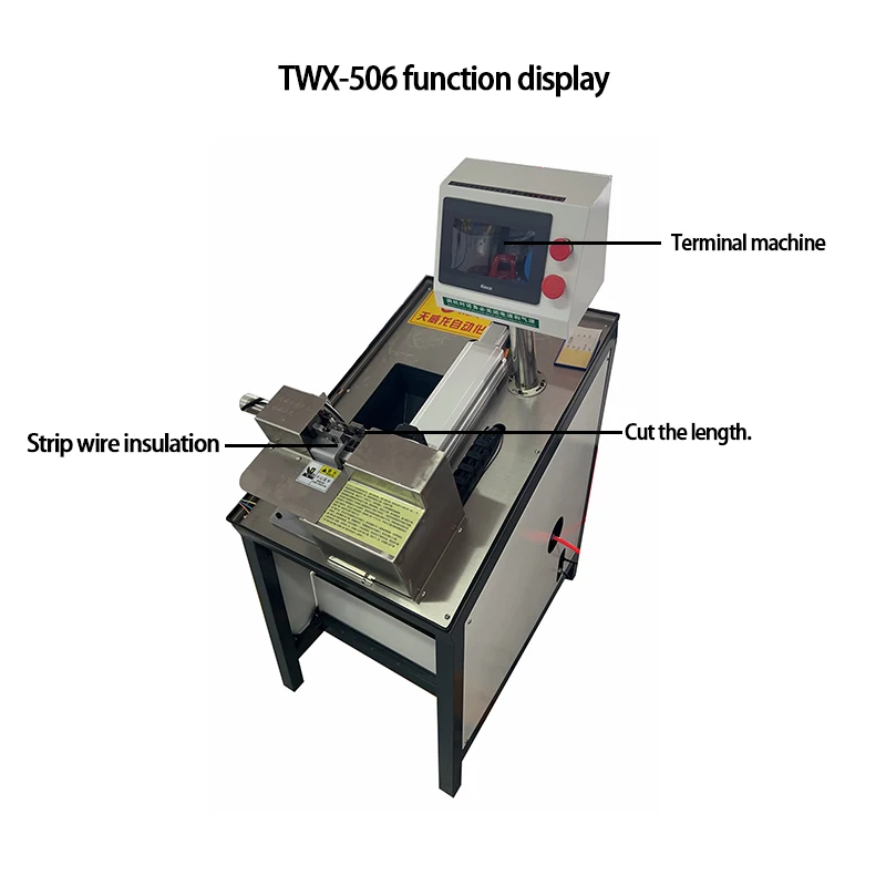 TWX-506 Manual Wire Harness Processing Cable Manufacturing Point-Action Peeler Equipment 900x500x1360mm 150kg