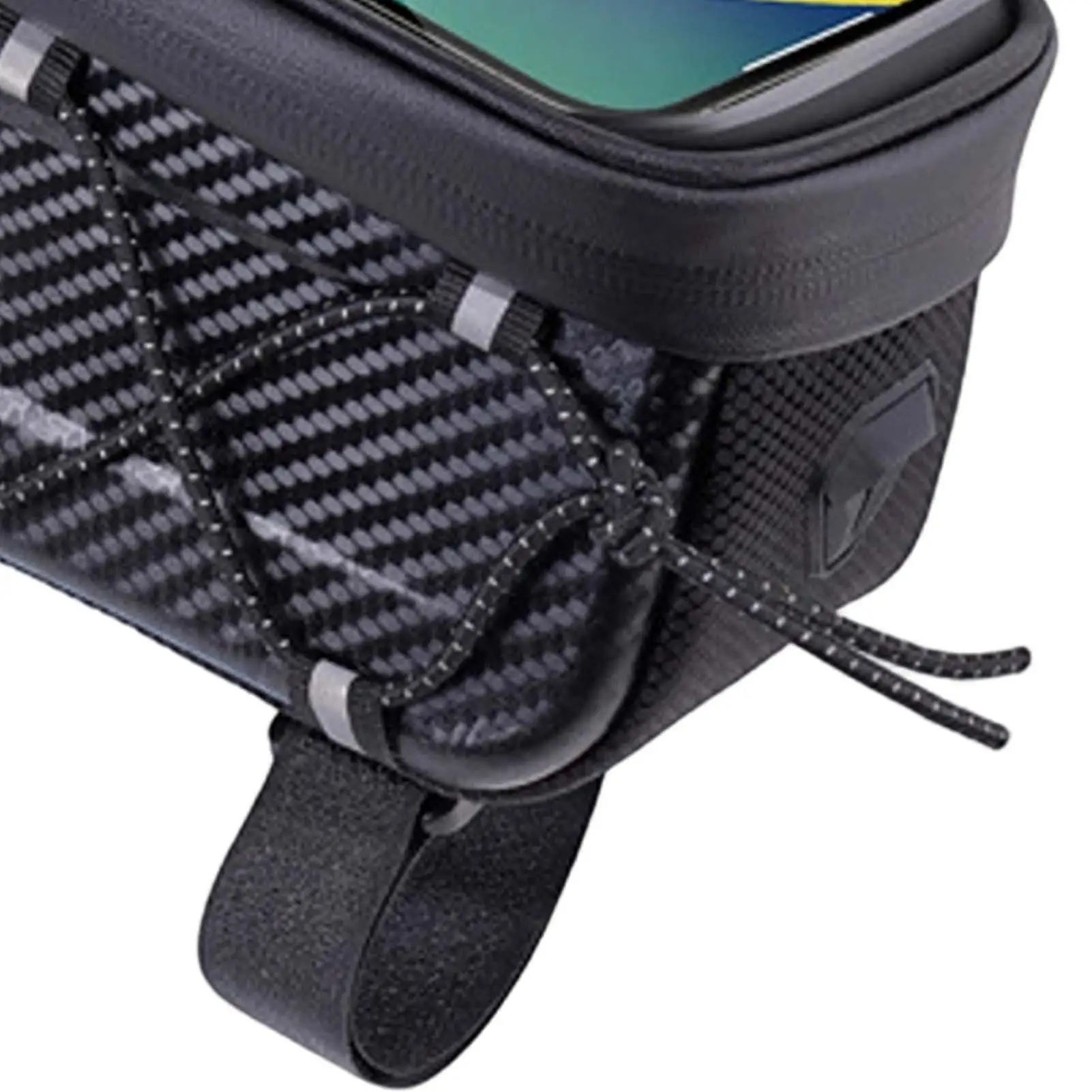 Bike Top Tube Bag Waterproof Large Capacity Portable EVA Pouch Bike Phone Frame Bag For Smartphone Gloves Cards Earphones Tissue