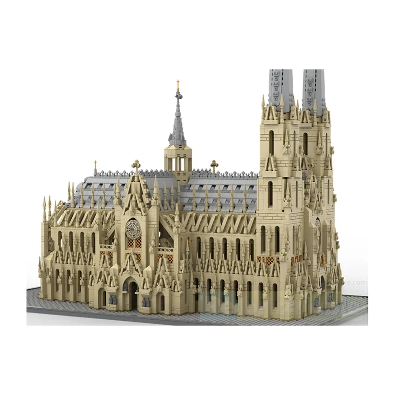 Nuovo prodotto squisito MOC Building Blocks Modello medievale Cattedrale di Colonia Tecnologia Giocattolo modulare per bambini Set di assemblaggio fai-da-te
