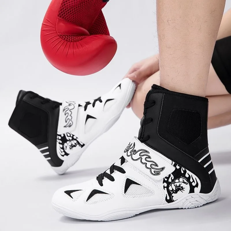 Professional Men Women Boxing Sneakers Breathable Couples Wrestling Boots Comfortable Indoor Sports Shoe Unisex Fighting Shoes