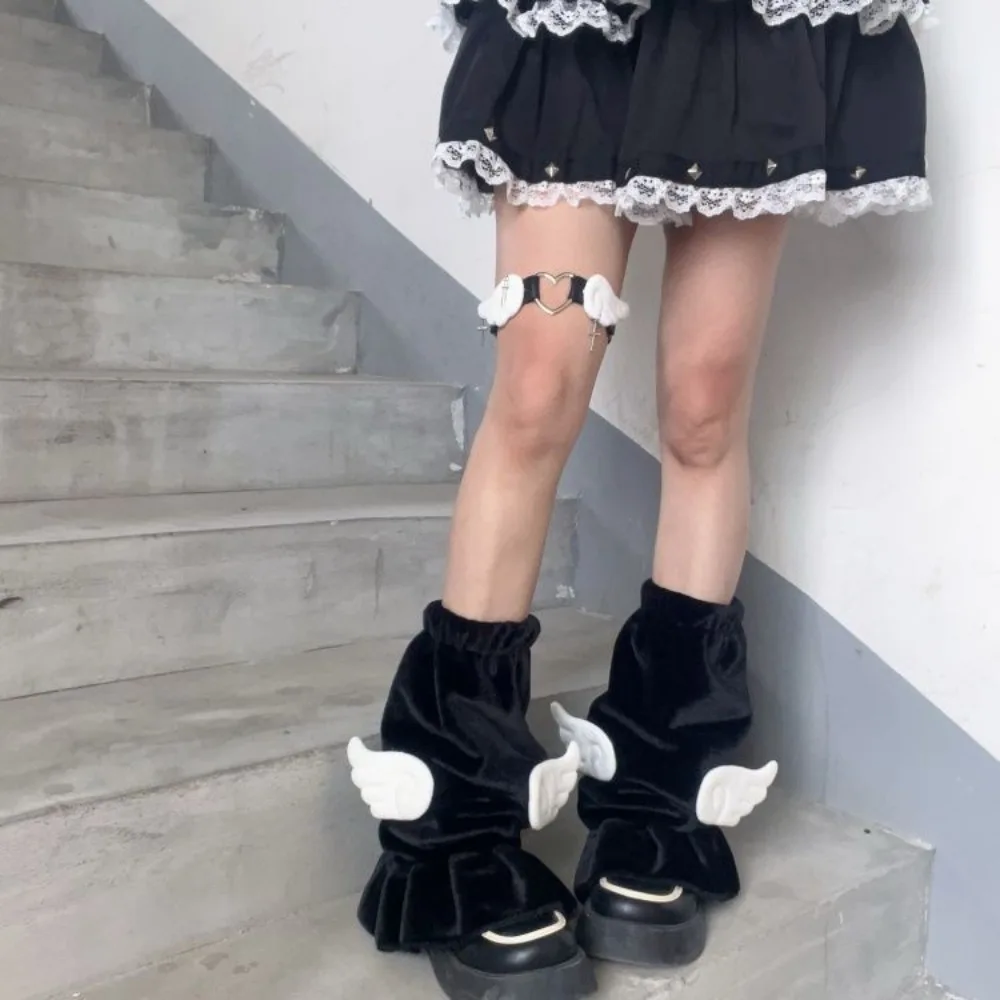 Sanrio Hello Kitty Leg Warmers Kawaii Lolita Plush Loose Socks Anime JK Y2k Harajuku Japanese Gothic Gothic Girl Gift