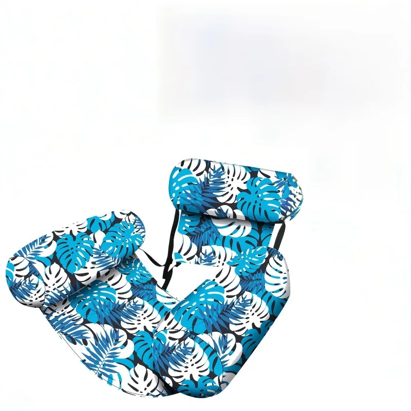 Foldable Inflatable Pool Hammock Chair Heavy‑Duty Floating Water Lounge Recliner Pool Floats for Adults