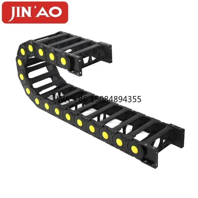 Reinforced Nylon for Cable Carrier for Engine Core Noise-Free Closed Cable for Drag Chain