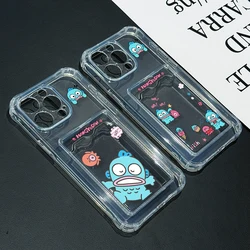 Clownfish Hangyodon Phone Case for Samsung Galaxy S24 S23 S22 S21 Ultra Plus 5G S20 FE Card Pocket Soft Clear Cover