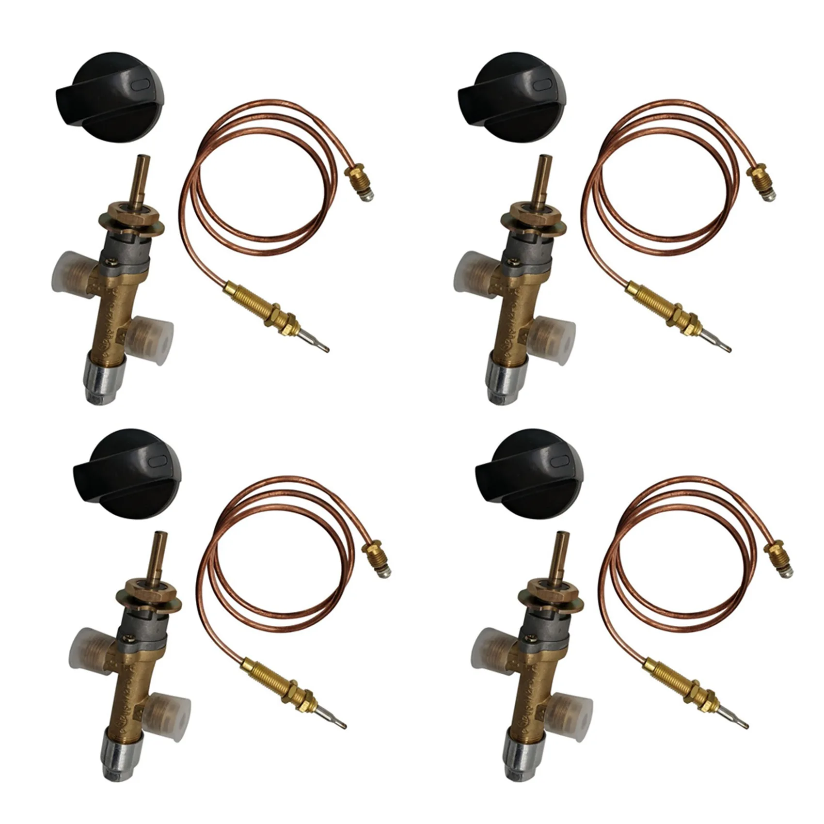 SAME DAY SHIP 4X Propane Lpg Gas Fire Pit Control Safety Valve Flame Failure Device Gas Heater Valve With Thermocouple And Knob