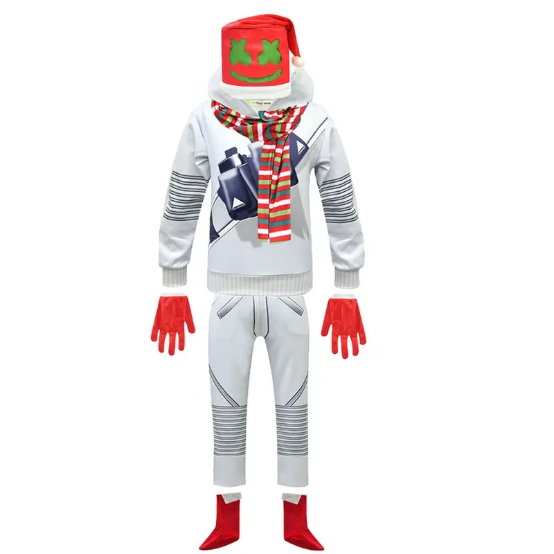 أزياء الهالوين المضحكة للأطفال لعام 2025 ، أزياء تنكرية بغطاء للرأس + بنطلون + أغطية الرأس للأطفال الأولاد ، حفلة عيد الميلاد وأعياد الميلاد ، جديد xjr89