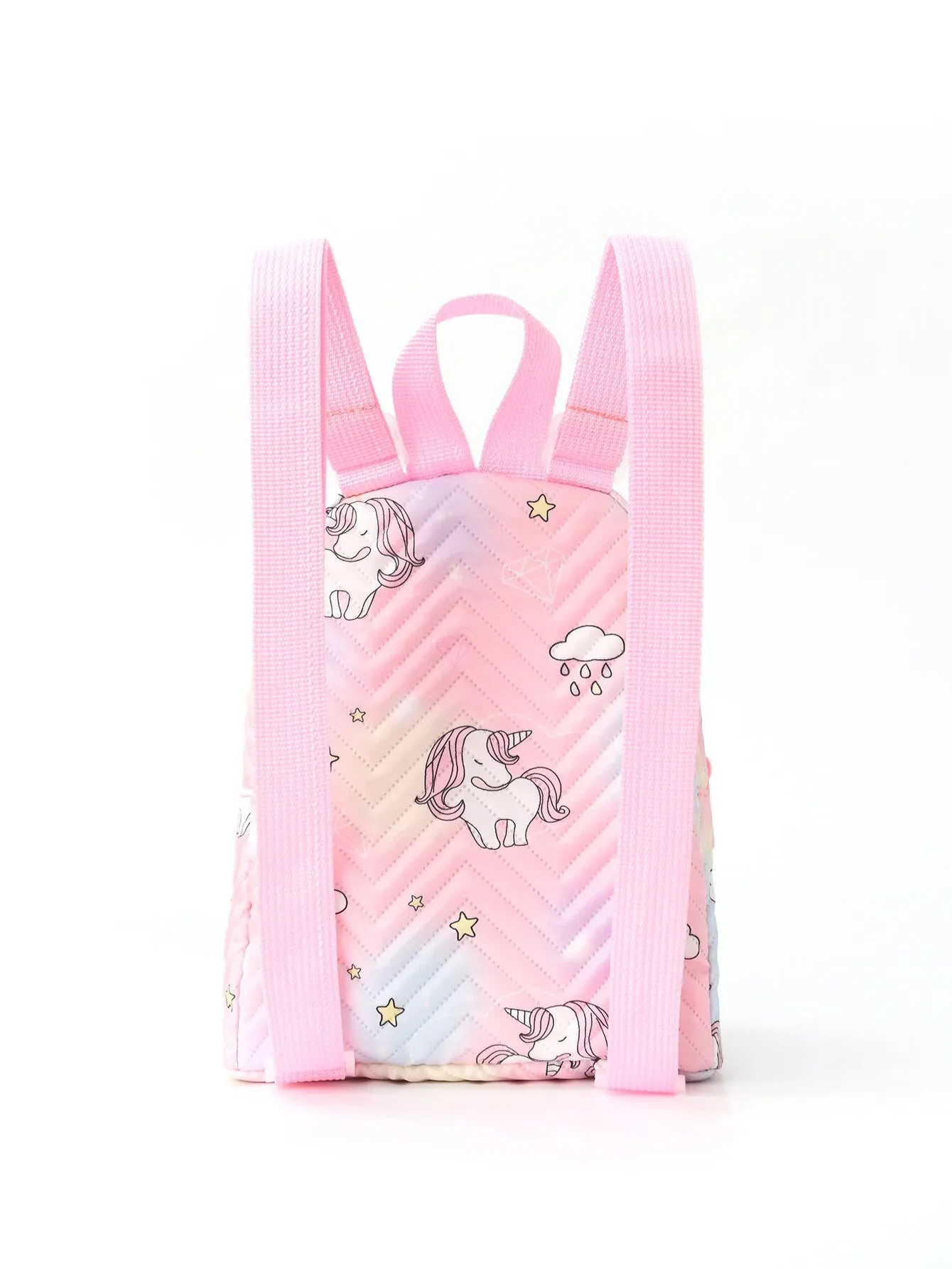 1pc Cute Cartoon Unicorn Print Children'S Backpack, Suitable For Girls, Students, Outdoor Travel, School, Holiday Gifts