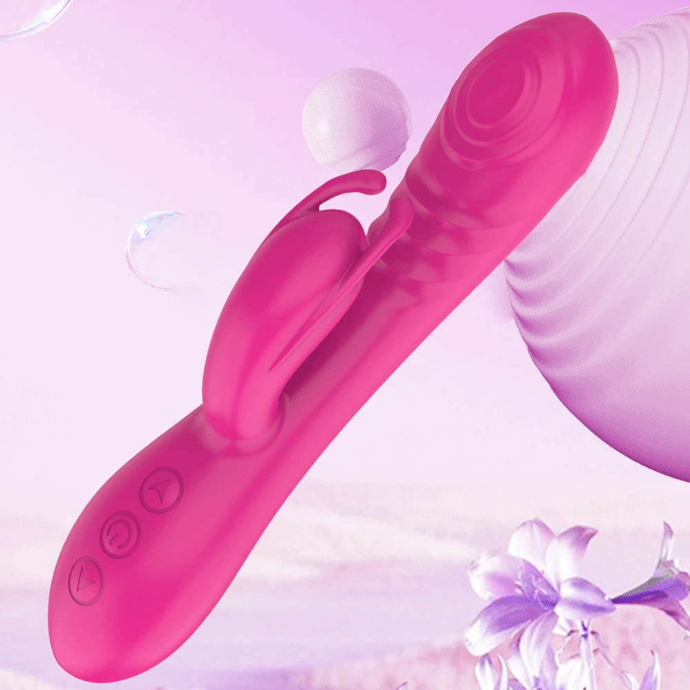 Rabbit G Spot Dildo for Women Vagina Massager Silicone Rechargeable Vibrator Female Clitoris Stimulator Sex Toys Adults Goods