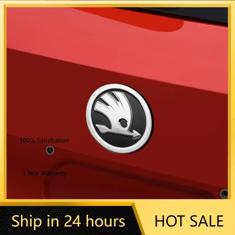 

Car Sticker 2025 Hot 2Pcs 80mm 90mm Emblem For Skoda Fabia 1 2 Octavia a7 RS Superb Rapid Yeti Karoq Vision Car Head Front Rear