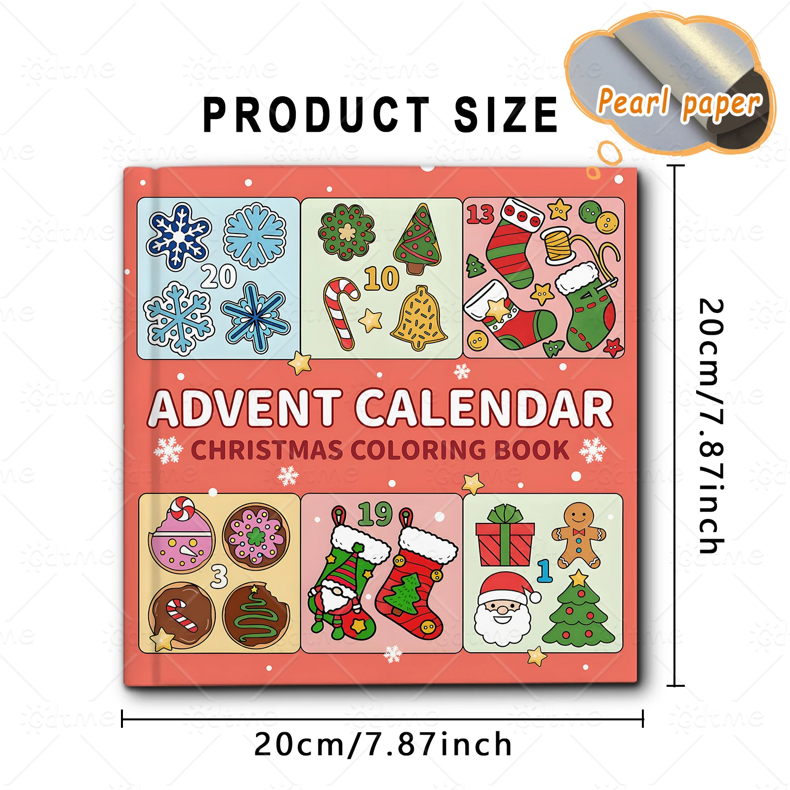 ОДЕЖДАЮЩИЙ КАЛЕНДАРЬНЫЙ РОЖДЕСТВЕННЫЙ Книжка-раскраска для взрослых Рождественская мультяшная тема Обучающая книга-каракули Студенты Детские подарки