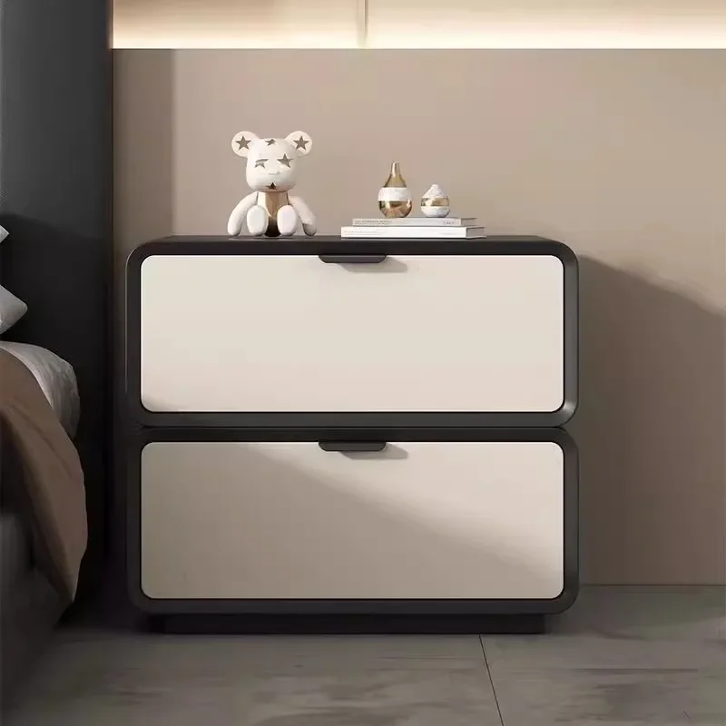 

Wooden Small Nightstands Makeup Designer Nordic Mobile Storage Bedside Table Luxury Drawers Meuble De Rangement Beds Furniture
