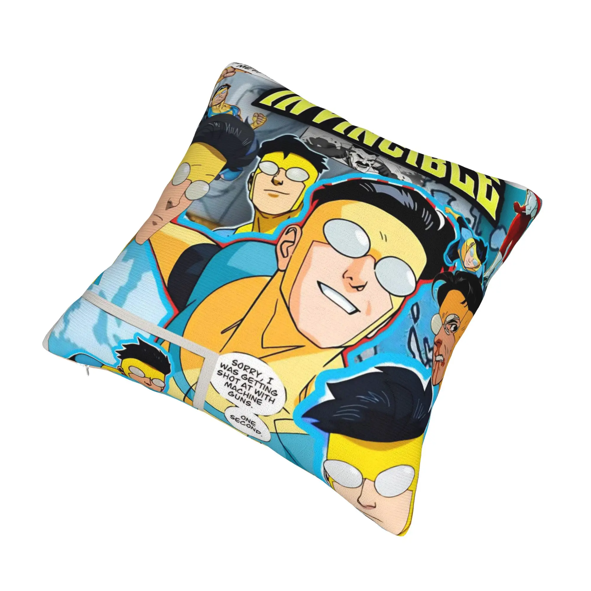 Decorative Pillow Covers Invincibles Comic Merchandise Car  Pillow Case Cover Square Multi Size