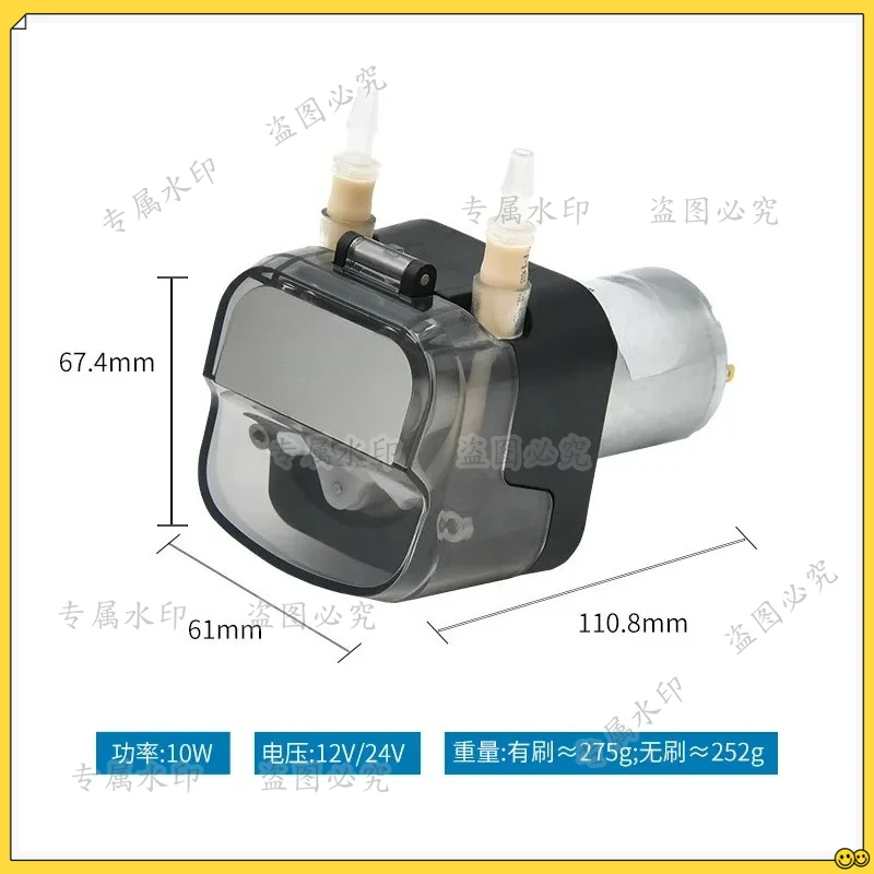 

Миниатюрный перистальтический насос, частота расхода 400 мл/мин, 12 В, 24 В, небольшой самовсасывающий насос KPK400