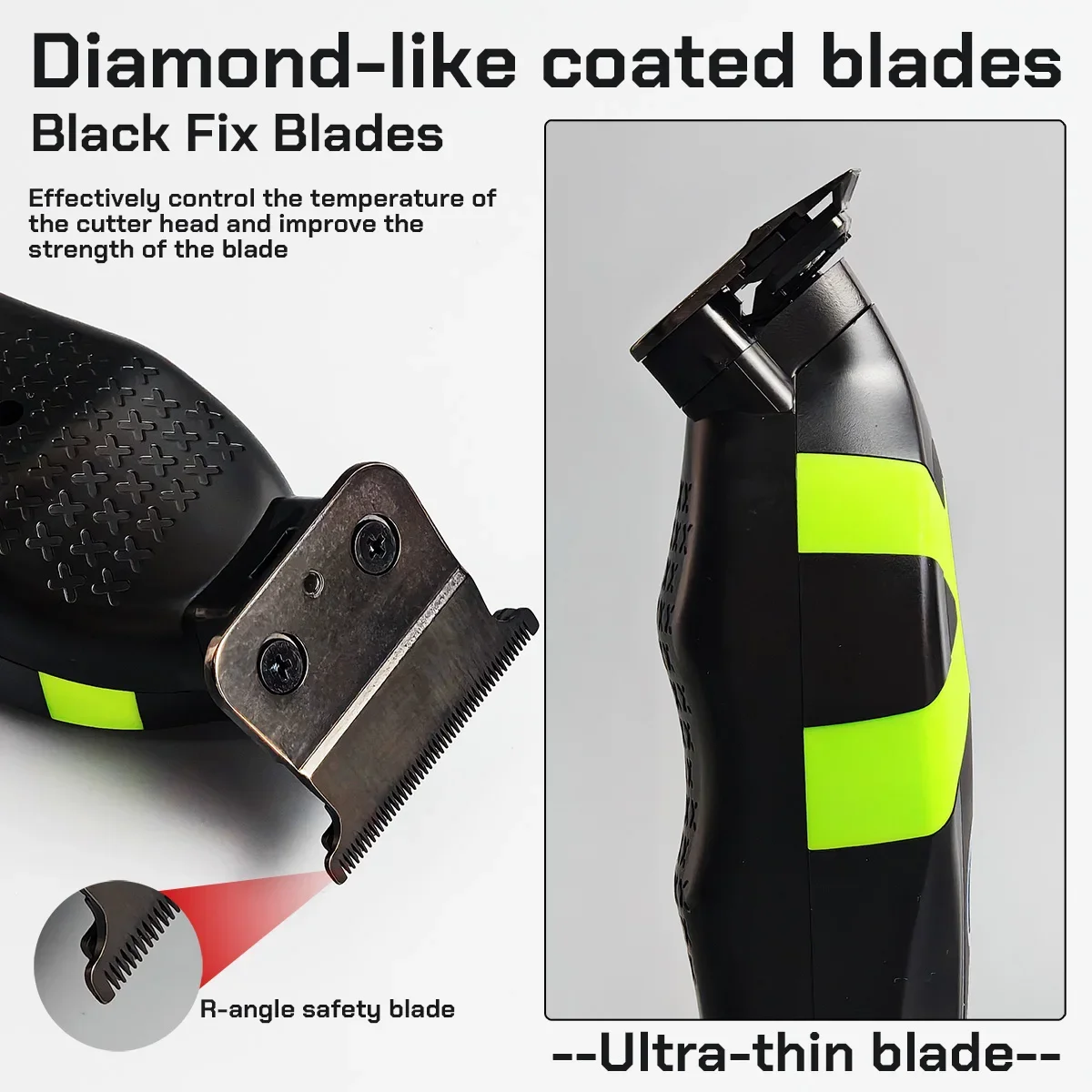 ماكينة تشذيب BRDCLIP احترافية جديدة M10T محرك بدون فرشاة 75000 دورة في الدقيقة 1600 مللي أمبير في الساعة DLC شفرة سيراميك مع قاعدة تشذيب كهربائي للرجال