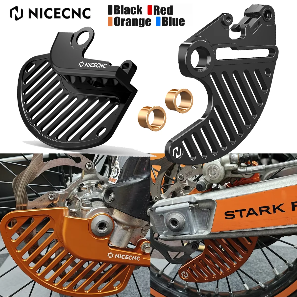 

For 2025 2024 Stark Varg EX MX Front Rear Brake Disc Guard Cover Kit Aluminum Stark Varg MX EX Accessories Electric Dirt Bike