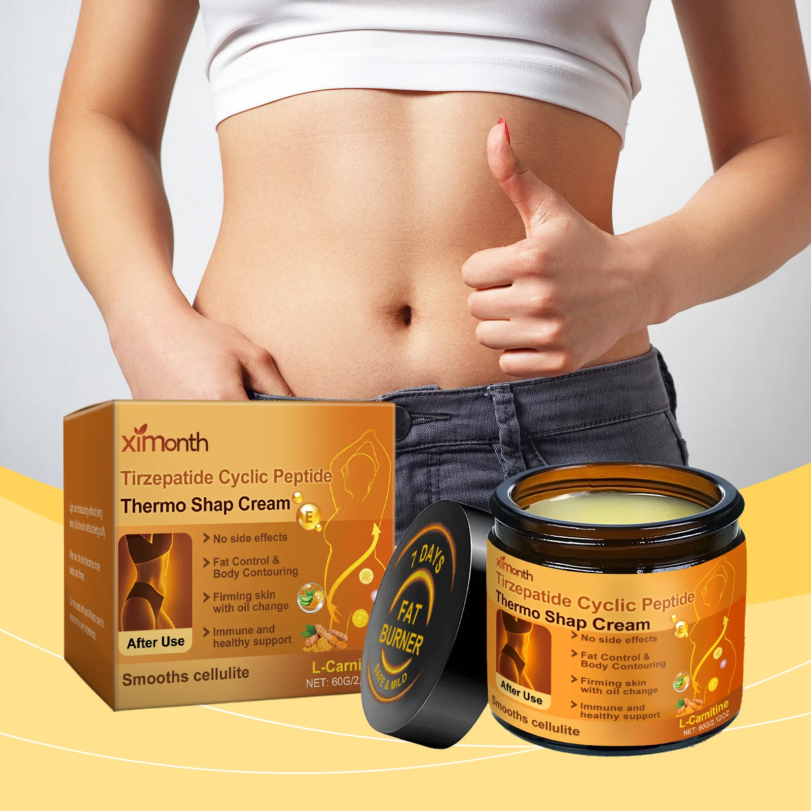 Body Shaping Cream Promote Metabolsm Relieve Edema Improve Skin Elasticity Accelerate Blood Circulation Firming Body Care Lotion