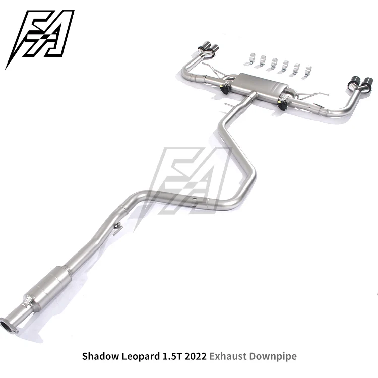 For Trumpchi Empow 1.5T 2022 Exhaust System Middle and Tail Section Cat Back Exhaust Pipe Electronic Valve Exhaust Muffler view 3