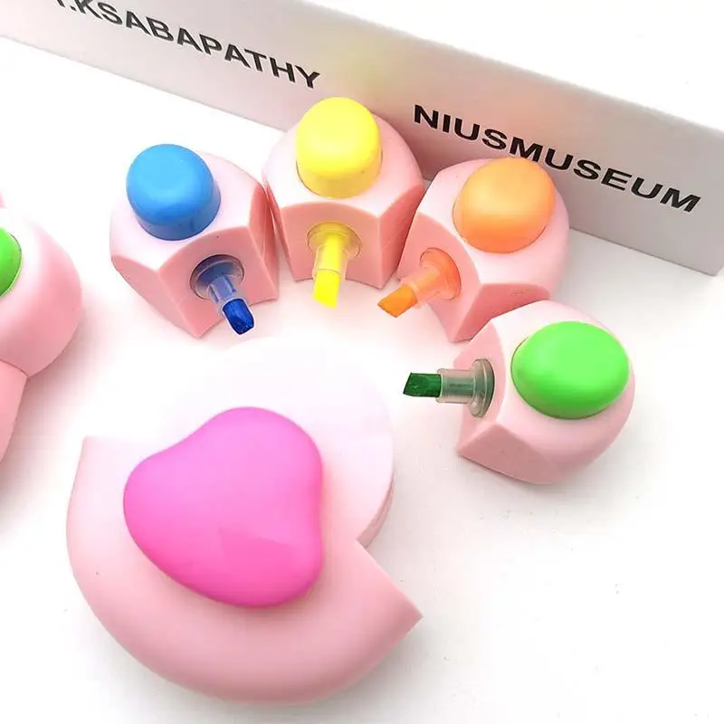 

1 шт. Маркер-выделитель в форме кошачьей лапки, милый и красочный, для офиса и школы, для выделения ключевых моментов, для студентов