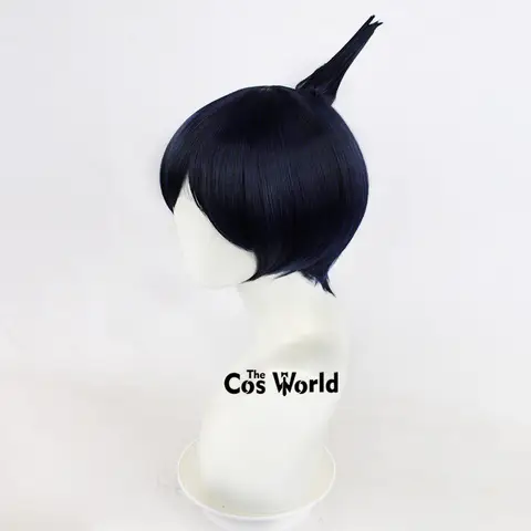 Chainsaw Man Hayakawa Aki 30cm Kort Rak Anime Cosplay Peruker Fiber Värmebeständigt Syntetiskt Hår + Perukmössa 10 best sales Aki cosplay motorsågsman - №2