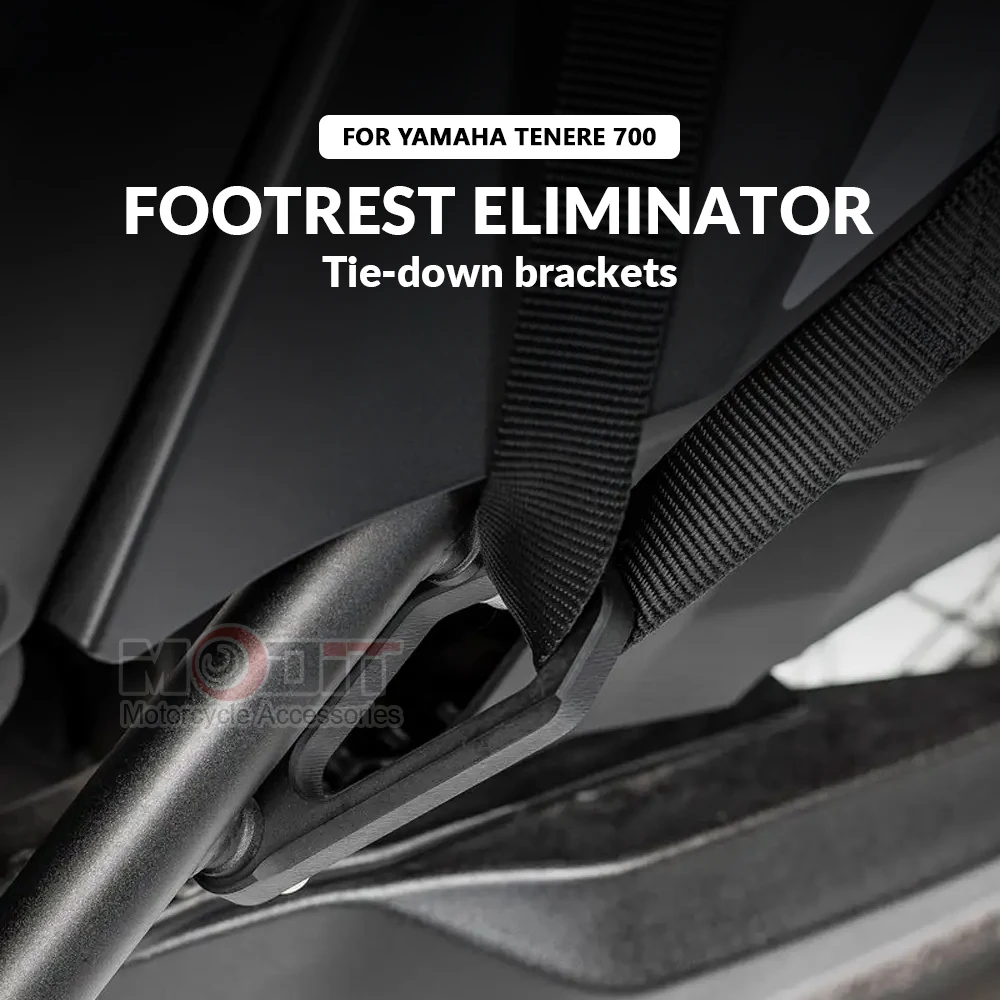 Yamaha Tenere700 CNC Footstool Eliminator - alternate angle