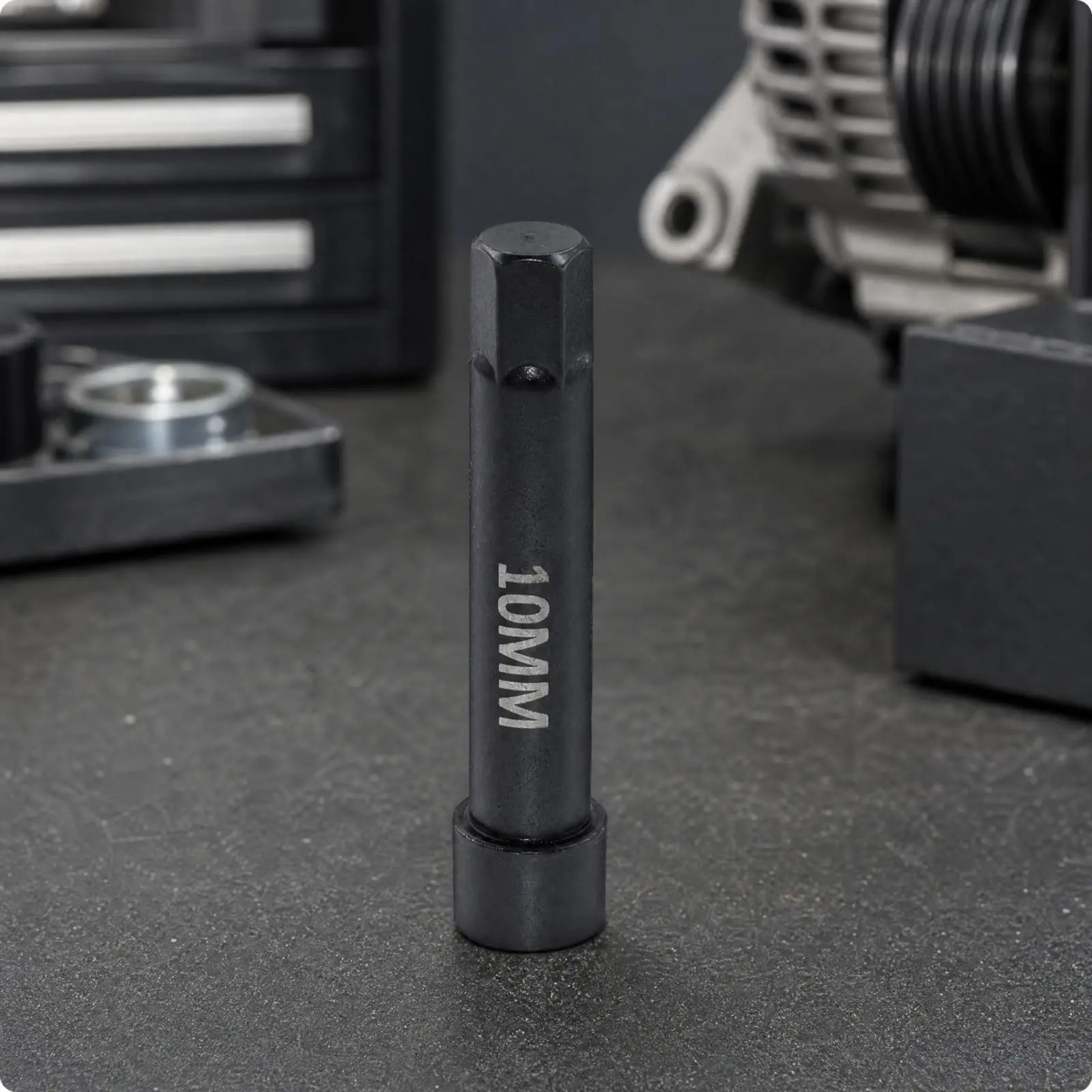 10mm Hexagonal Socket Tool High-Strength One-Way Alternator Pulley Service Tool Long-Lasting Professional for Mechanics