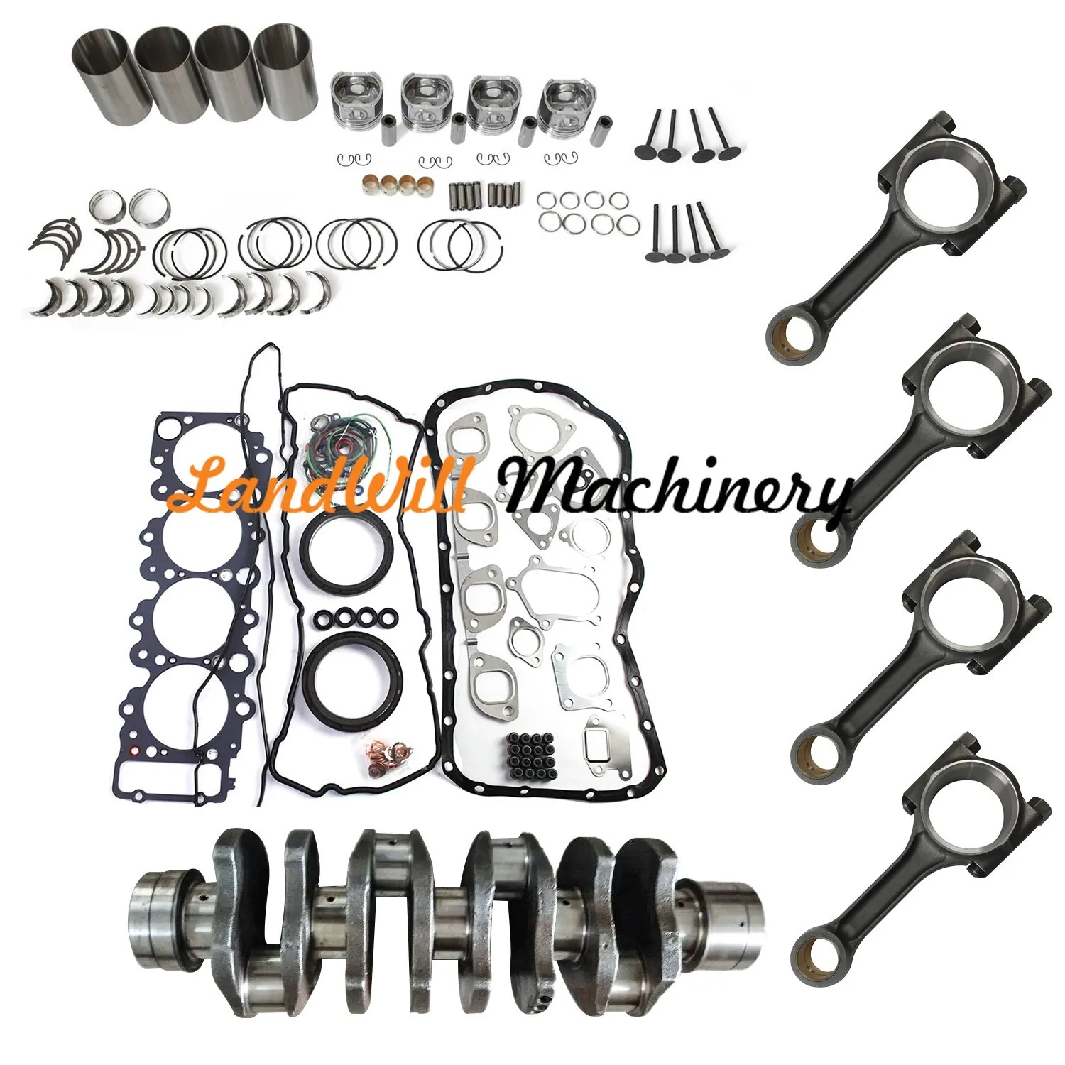 4HK1 Engine Overhaul Rebuild Kit Fits For Isuzu NPR-HD 2005-2009 Truck