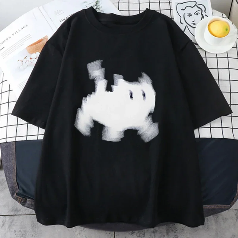 

Женская футболка больших размеров, одежда с короткими рукавами и графикой, свободный и повседневный, мягкий и удобный, дышащий, для занятий спортом на открытом воздухе