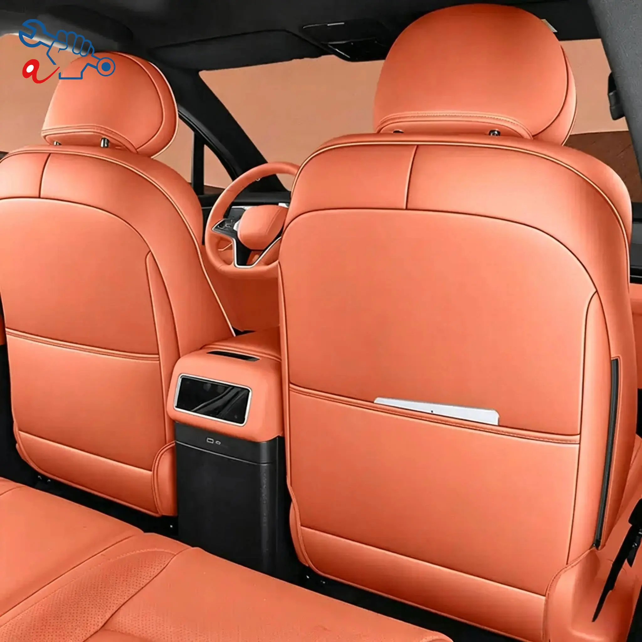 Left-Drive Car Seat Cover For BYD Tang L Atto 8 2025-2026 All Season Seat Cushion Custom Fit Full Surround Protective Covers