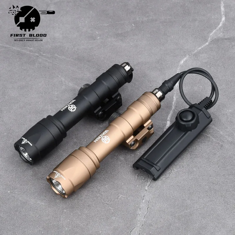 Tactical Flashlight M300/M600 Constant Button With Dual Function Remote Pressure Switch For Picatinny Rail Hunting Airsoft