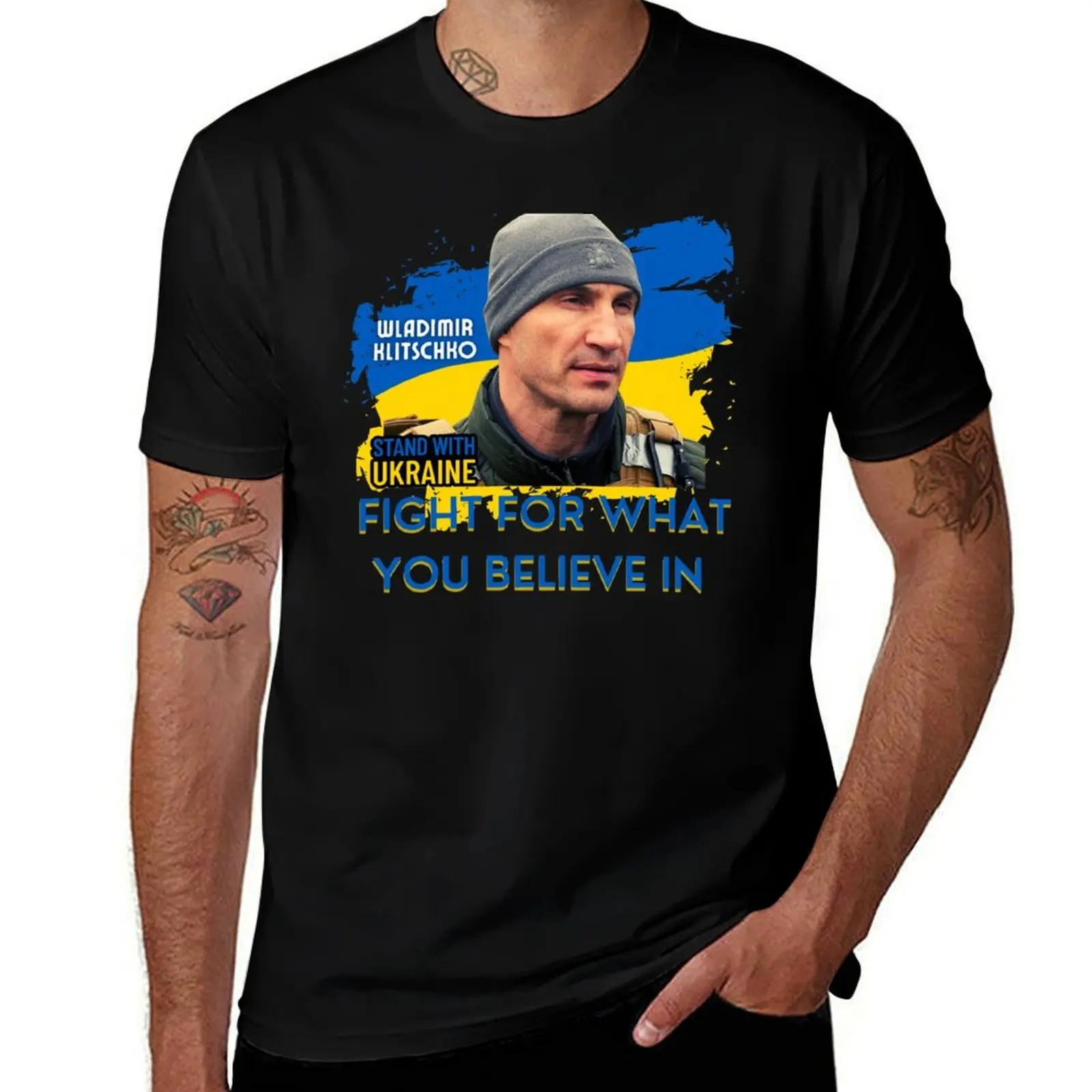 wladimir klitschko essential t shirt wladimir klitschko ukraine fight for what you believe sticker T-Shirt