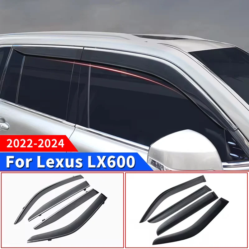 

For 2022 2024 Lexus LX600 Windows Vent Visor Flow Deflector LX 600 Upgrade Exterior Accessories body kit Tuning Modification