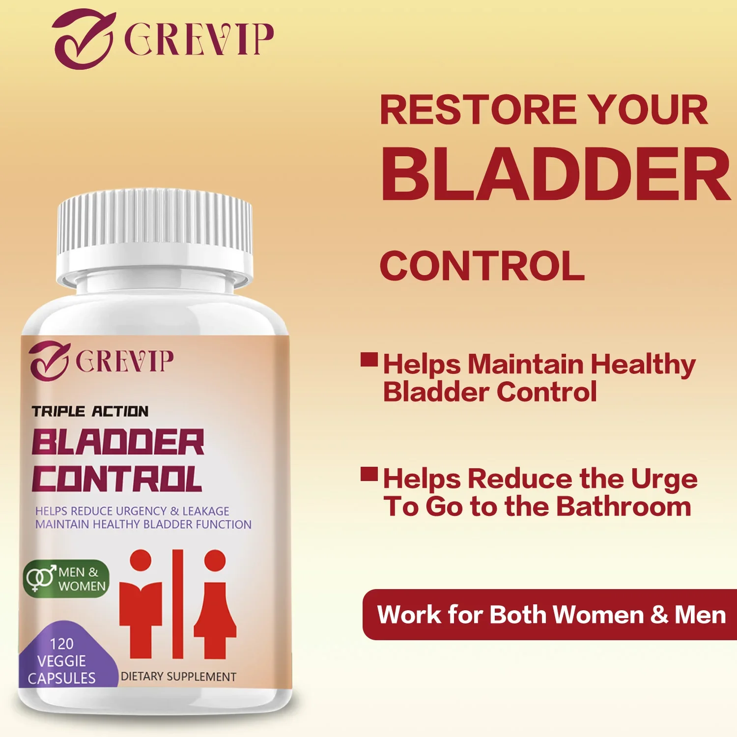 Bladder Control - Reduce Sudden Urge To Go To The Toilet, Urinary Leakage, Improve Urination