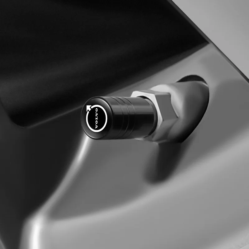 فولفو سيارة الإطارات عجلة صمام قبعات غطاء سيارة مفتاح سلسلة حلقة المفاتيح لفولفو XC60 V50 V40 XC90 S60 S40 S80l V90 V60 EX90 S90