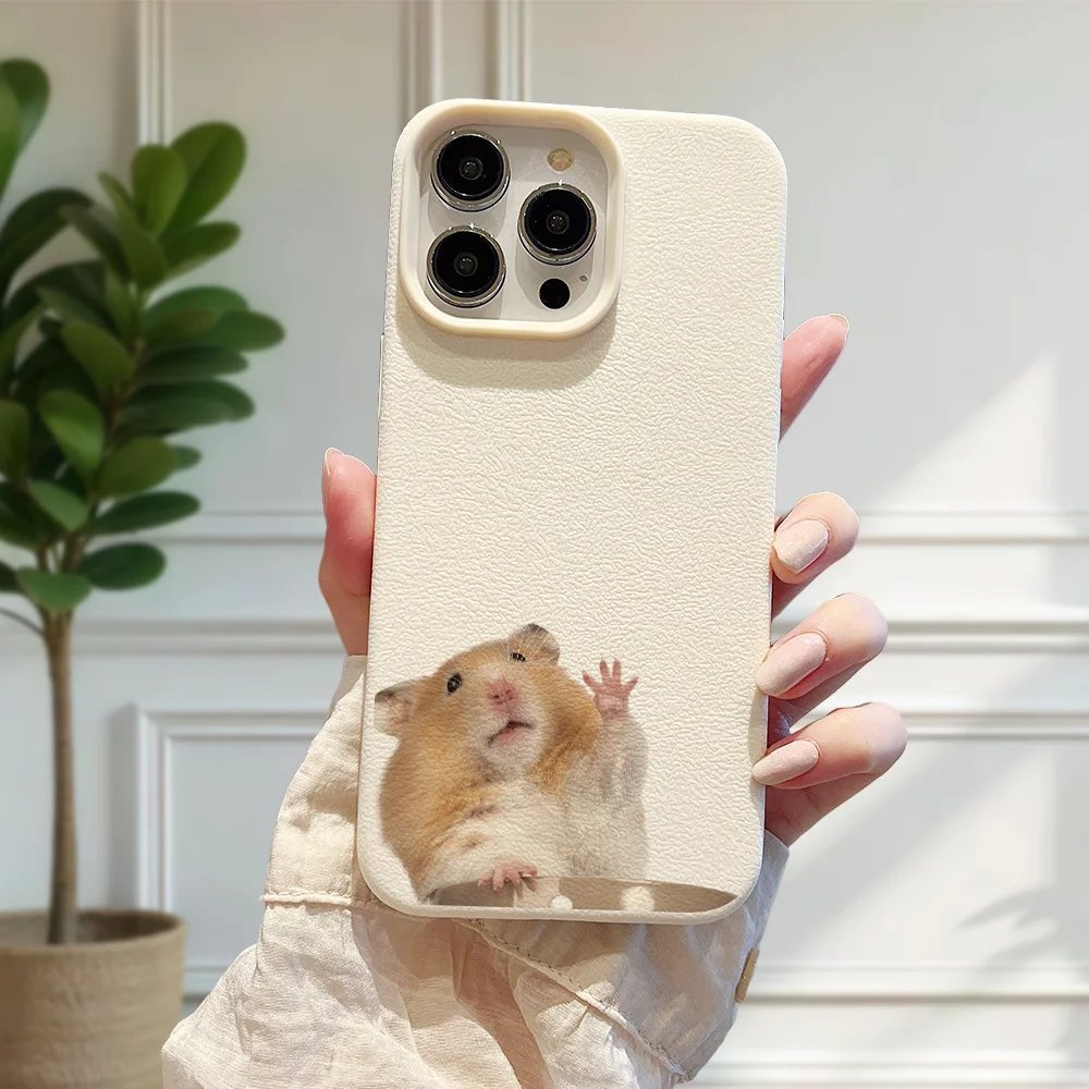 Funda de teléfono con diseño de hámster adorable, adecuada para iPhone 18 17 16 15 14 13 12 11 Pro/Max/Plus, anticaídas y a prueba de golpes.