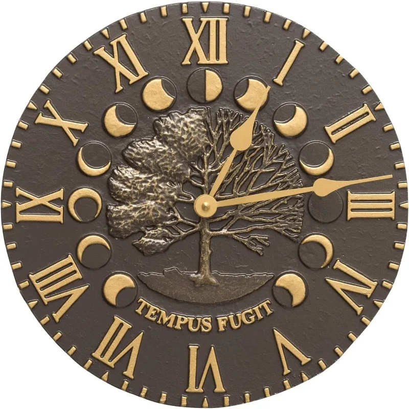 Whitehall Products Times and Seasons Clock, French Bronze