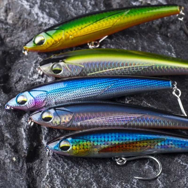 1pcs pencil Long Casting Hard Bait 12cm50g Artificial Pike Tackle Lipless Crankbait Wobbler Pencil Sinking Lure Saltwater