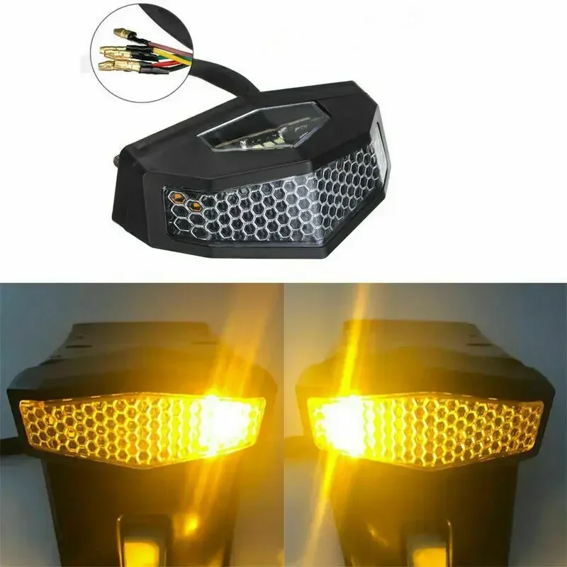 Motorcycle KLR 650 LED Rear Tail Tidy Fender Eliminator License Plate For Kawasaki KLR650 2022-2024